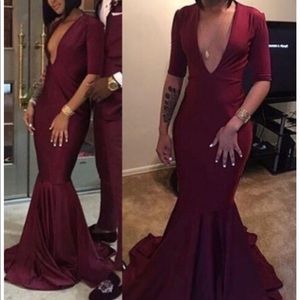 BURGUNDY GOWN